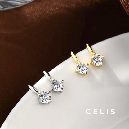 Minimal Zirconia Earrings