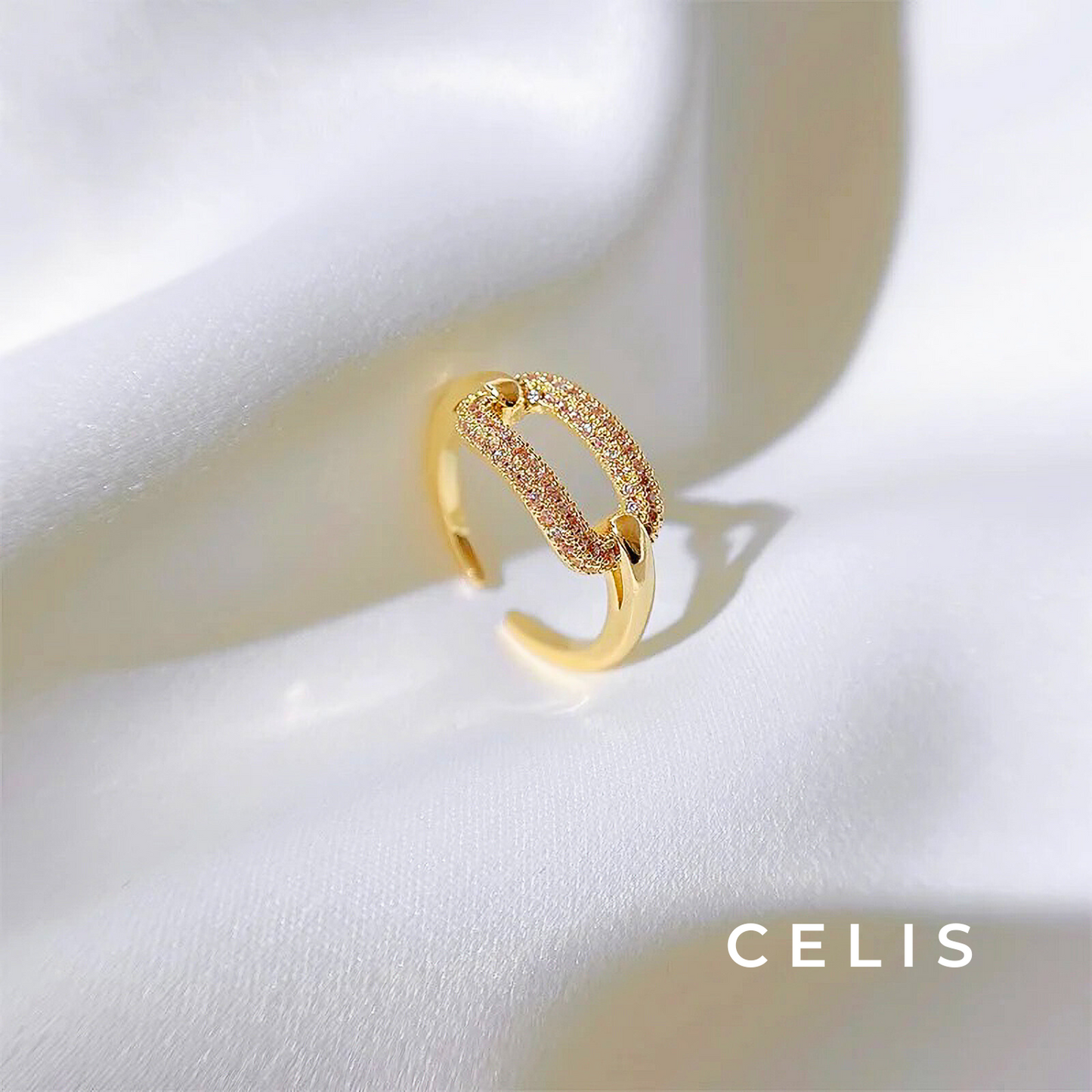 Hollow Square Zirconia Ring