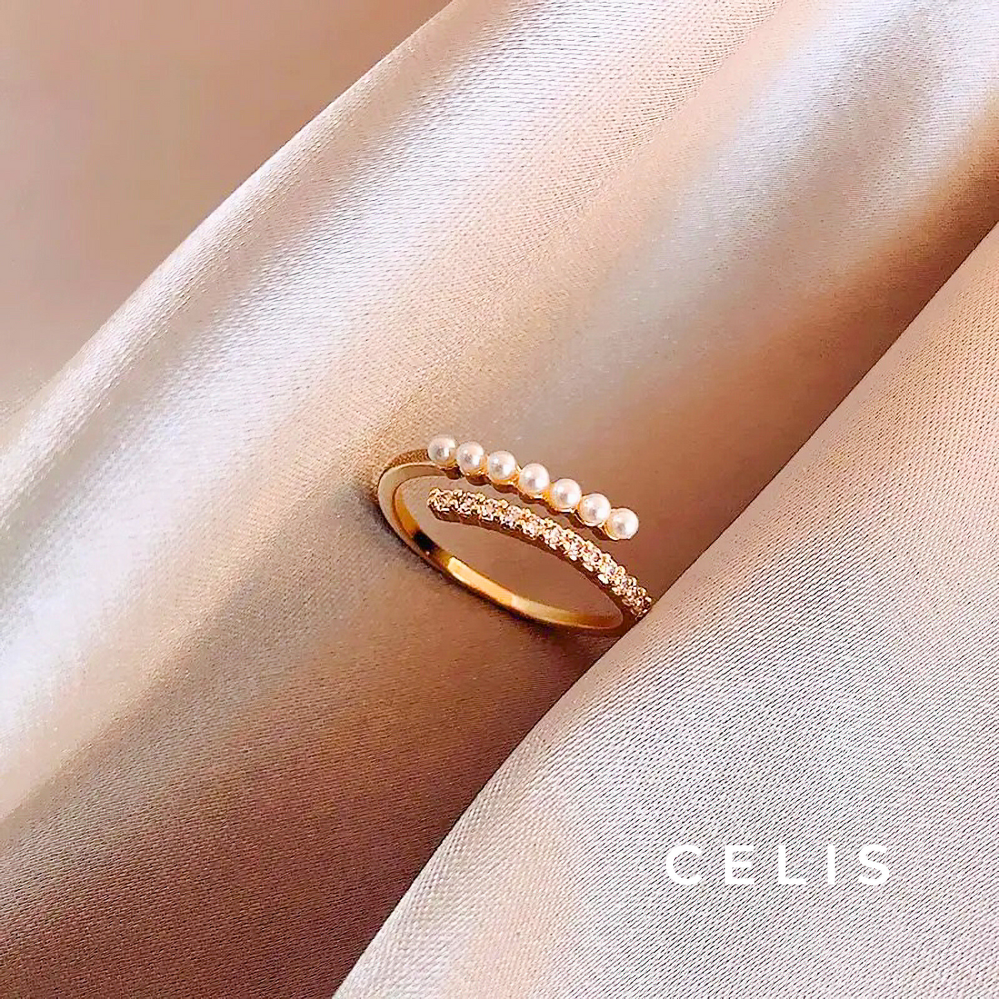 Zirconia Pearl Elegant Ring