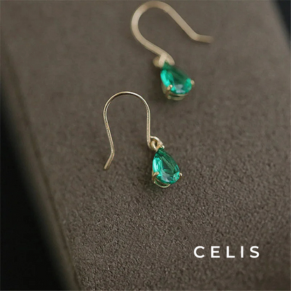 Emerald Zircon Earrings