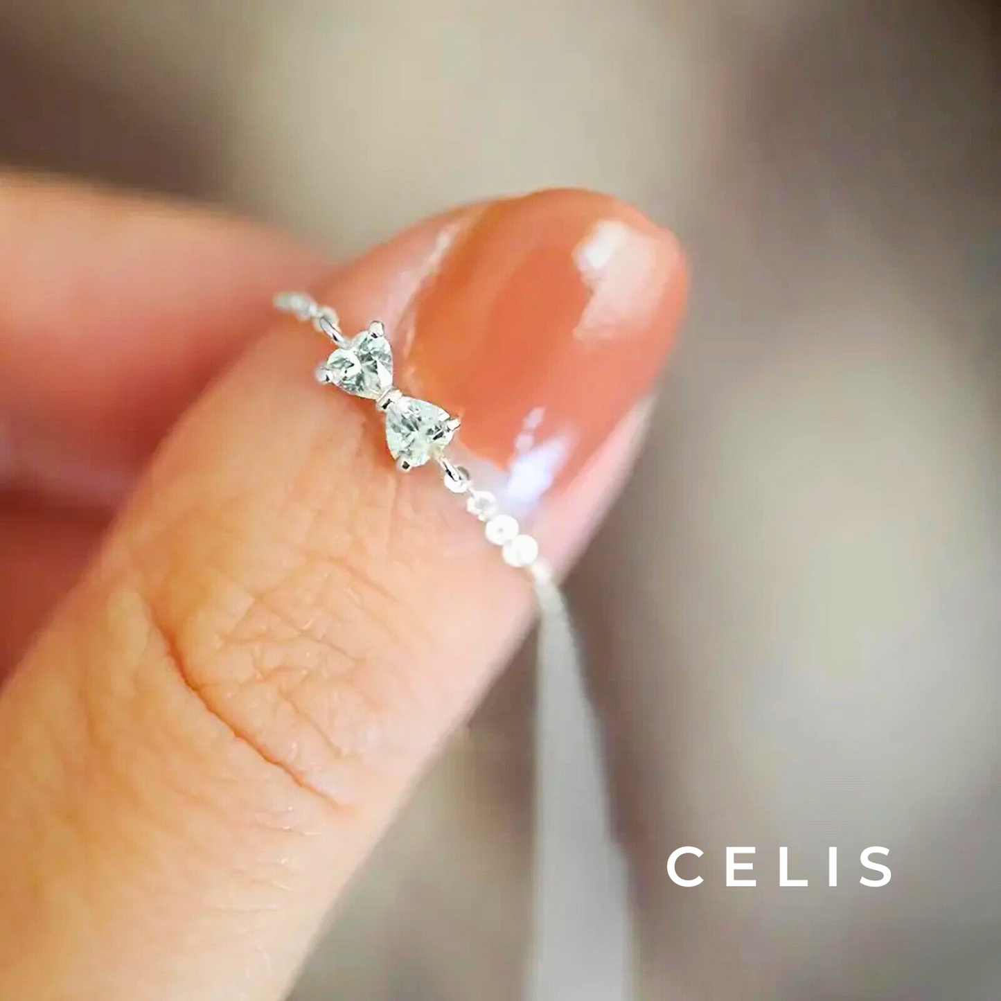 【Limited Item】 Zirconia Ribbon Elegance Bracelet