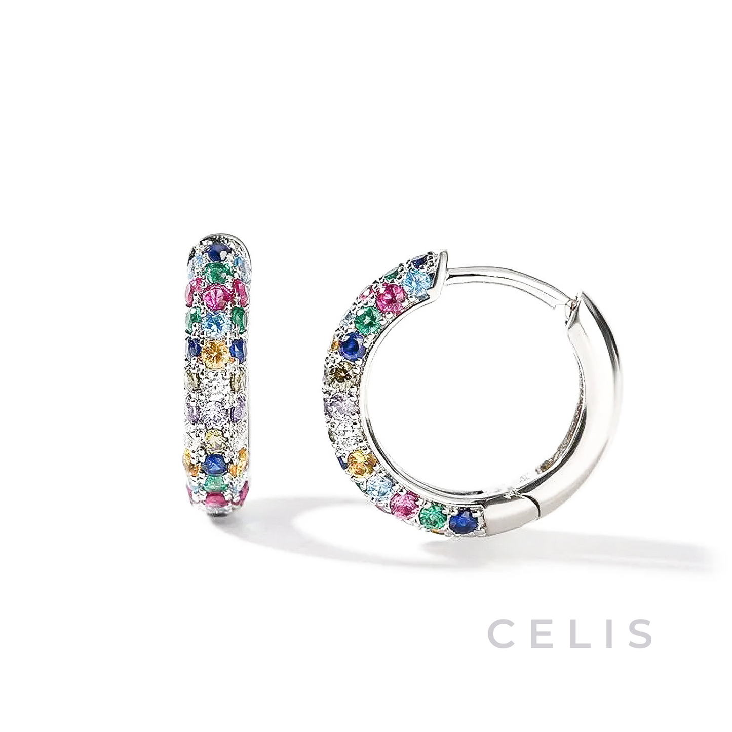 【Limited Item】 Multi-Color Zirconia Earrings