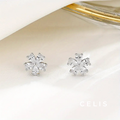Flower Zirconia Earrings