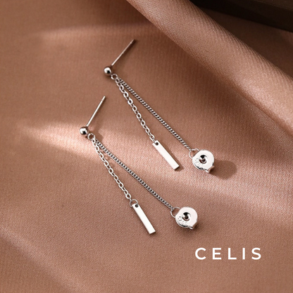 Long Chain Tassel Earrings